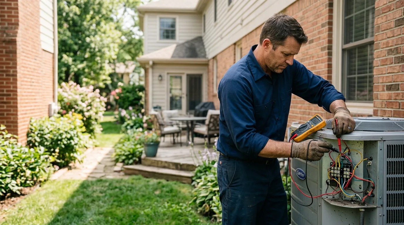 HVAC technician working near Monticello, GA
